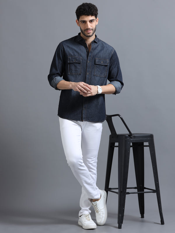 Denim Shirt Dark Colour