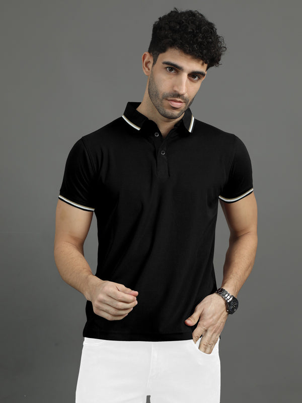 Polo T-shirt Black Colour